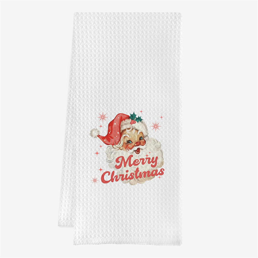 Christmas Waffle Hand Towel 16 x 24"