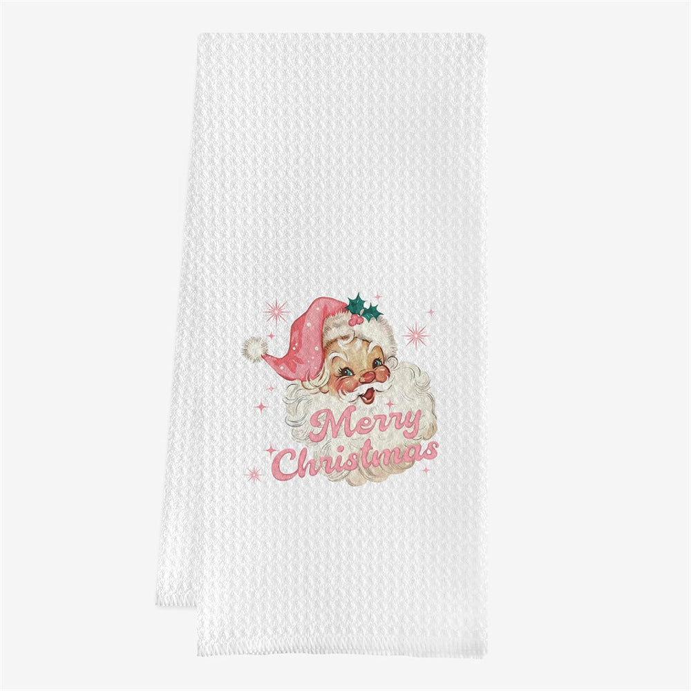 Christmas Waffle Hand Towel 16 x 24"