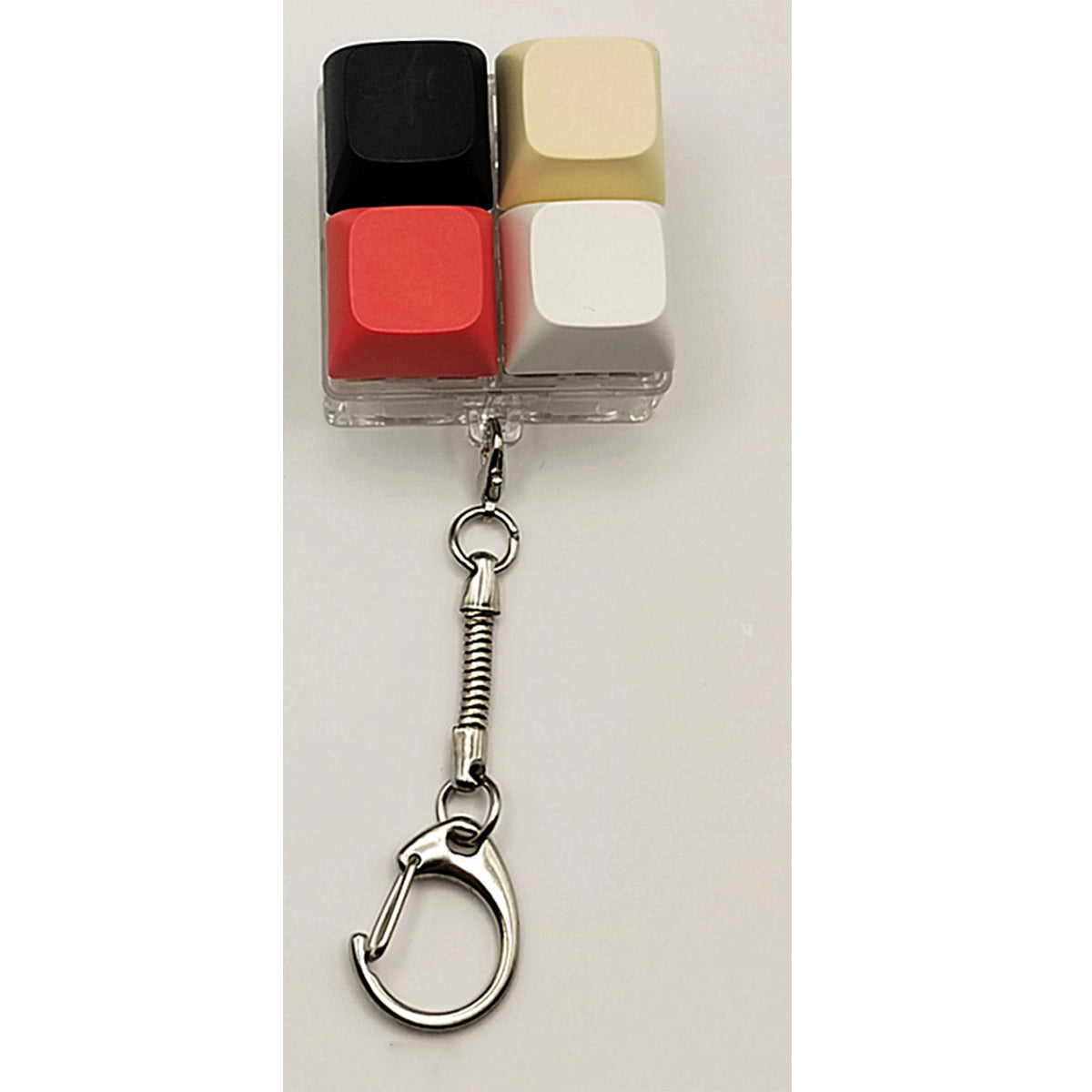 Four Key Keyboard Fidget Toy Keyboard Clicker Keychain