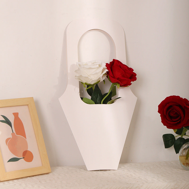 Kraft Paper Bouquet Gift Tote Bag W/ Handle 12x21"