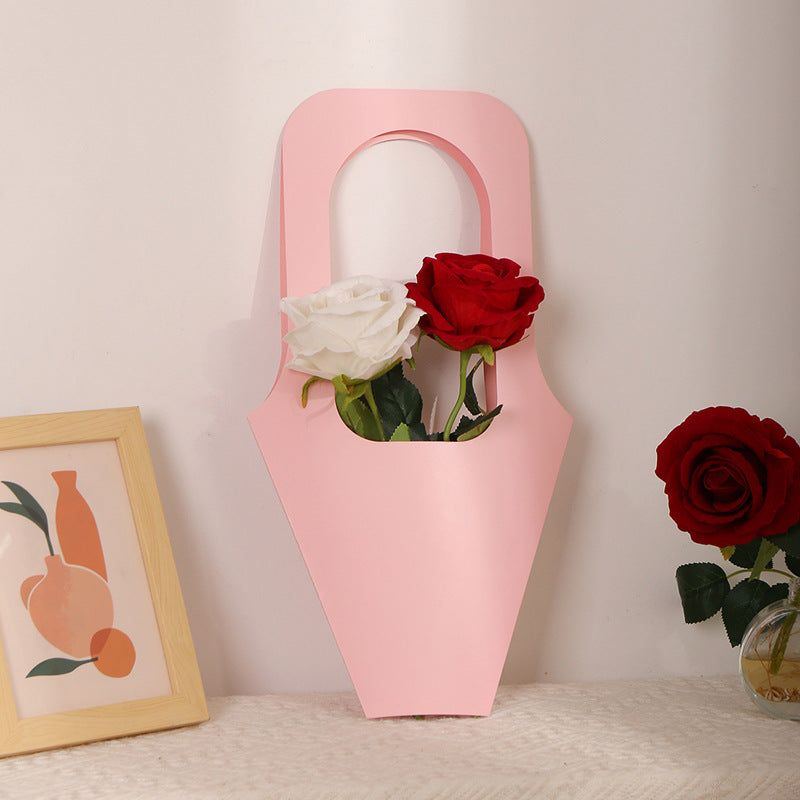 Kraft Paper Bouquet Gift Tote Bag W/ Handle 12x21"