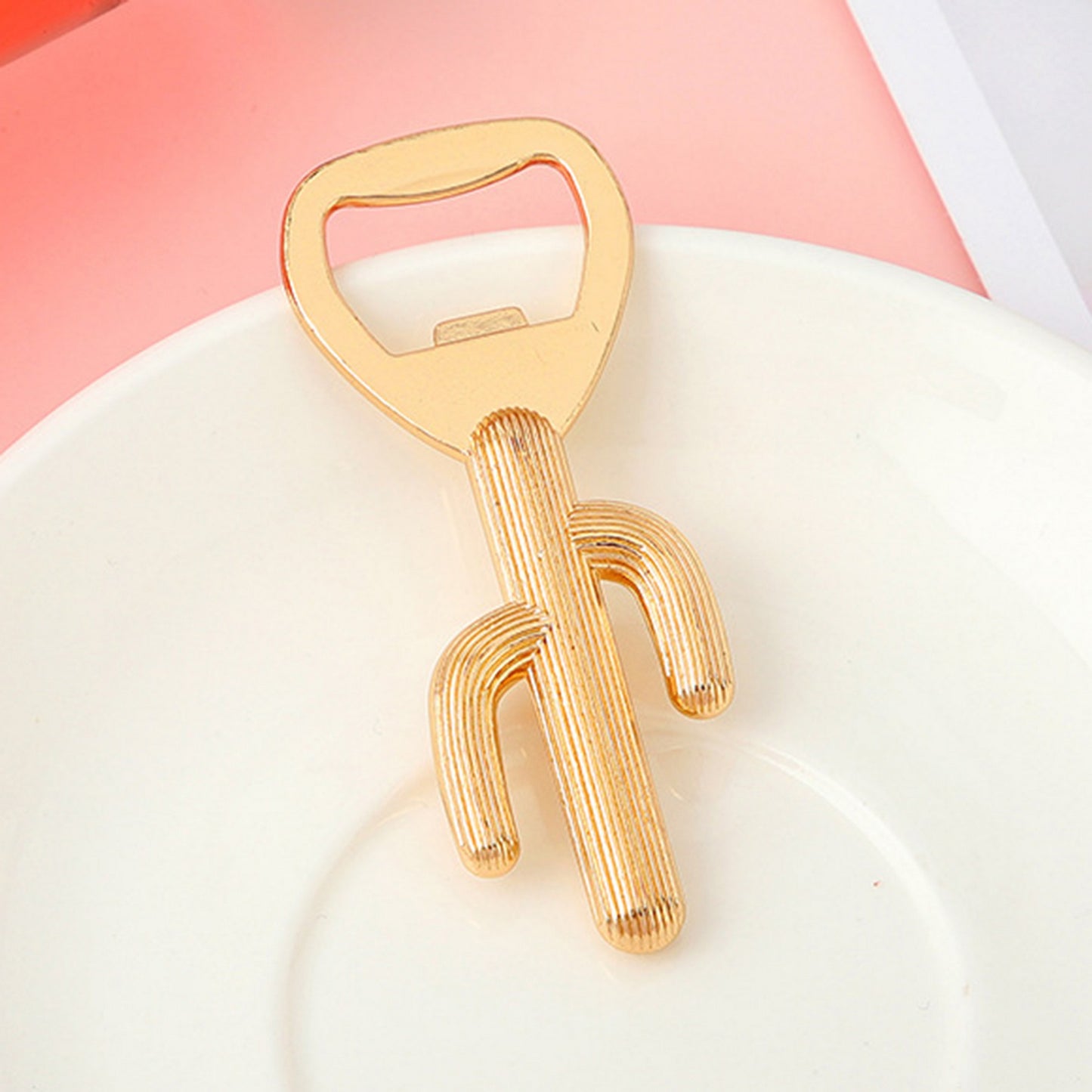 Metal Cactus Shaped Wine Opener Beer Bottle Opener