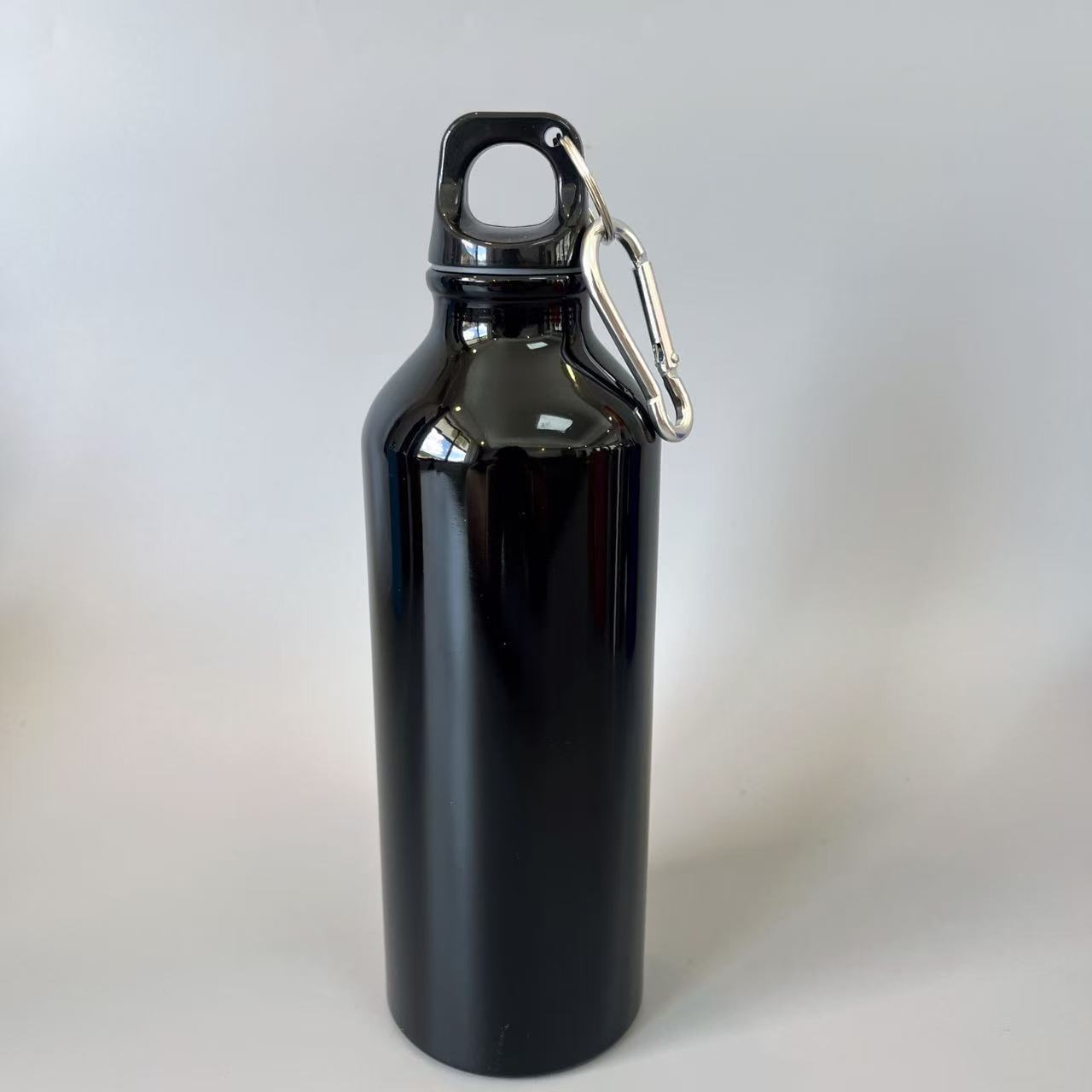 Custom 16 Oz. Aluminum Sports Bottle W/Carabiner & Twist Cap