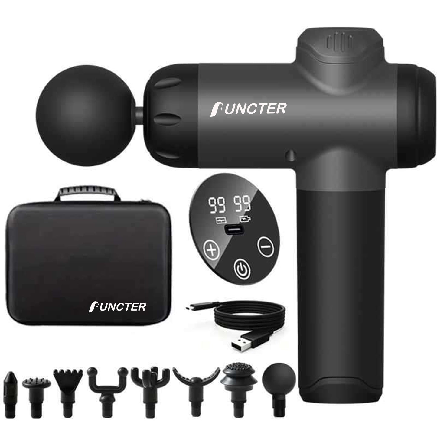 Portable 8-in-1 Massage Gun W/Case