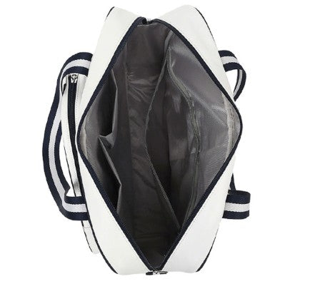 PU Leather Waterproof Large Capacity Sports Crossbody Gym Bag W/ Pickleball Cover
