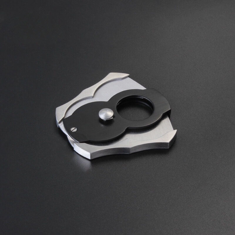 Stainless Cigar Cutter W/ Spread Out Buttons