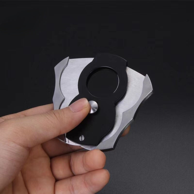 Stainless Cigar Cutter W/ Spread Out Buttons
