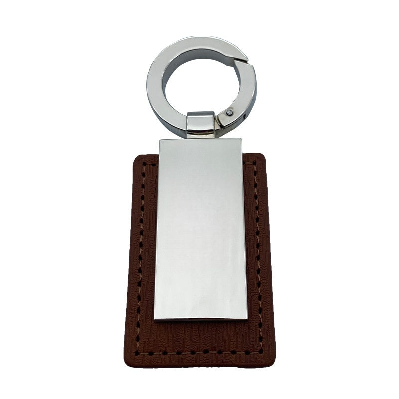 Custom PU Leather Keychain Car Keyring Key Tag