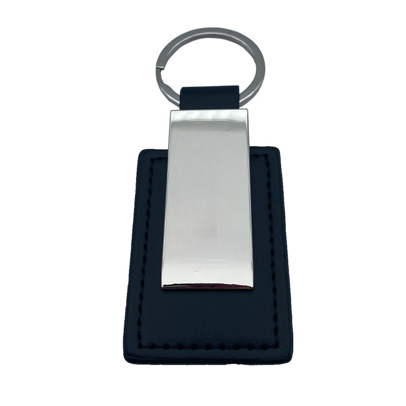 Custom PU Leather Keychain Car Keyring Key Tag