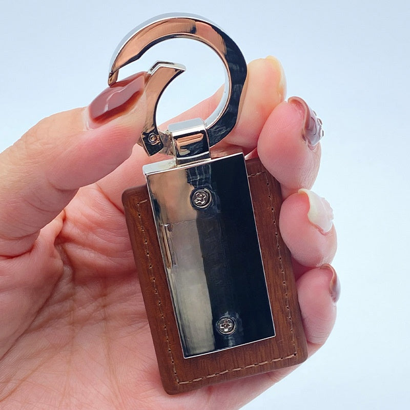 Custom PU Leather Keychain Car Keyring Key Tag