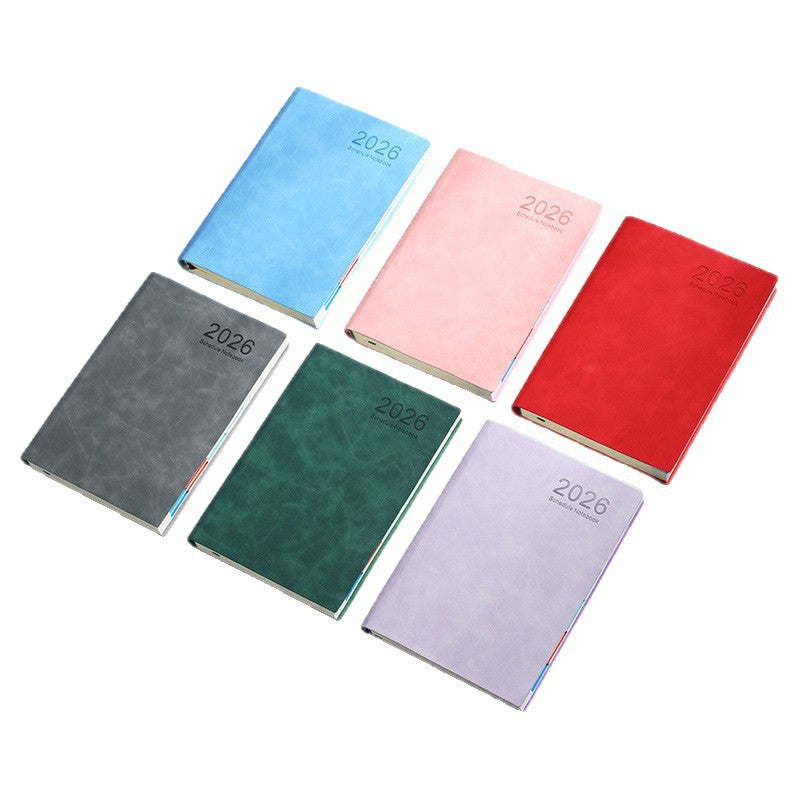 A5 PU Schedule Notebook 2026 Weekly & Monthly Planner Notebook