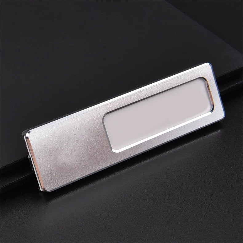 Professional Aluminum Alloy Name Tags Nameplate Badge with Safety Pin & Window #3