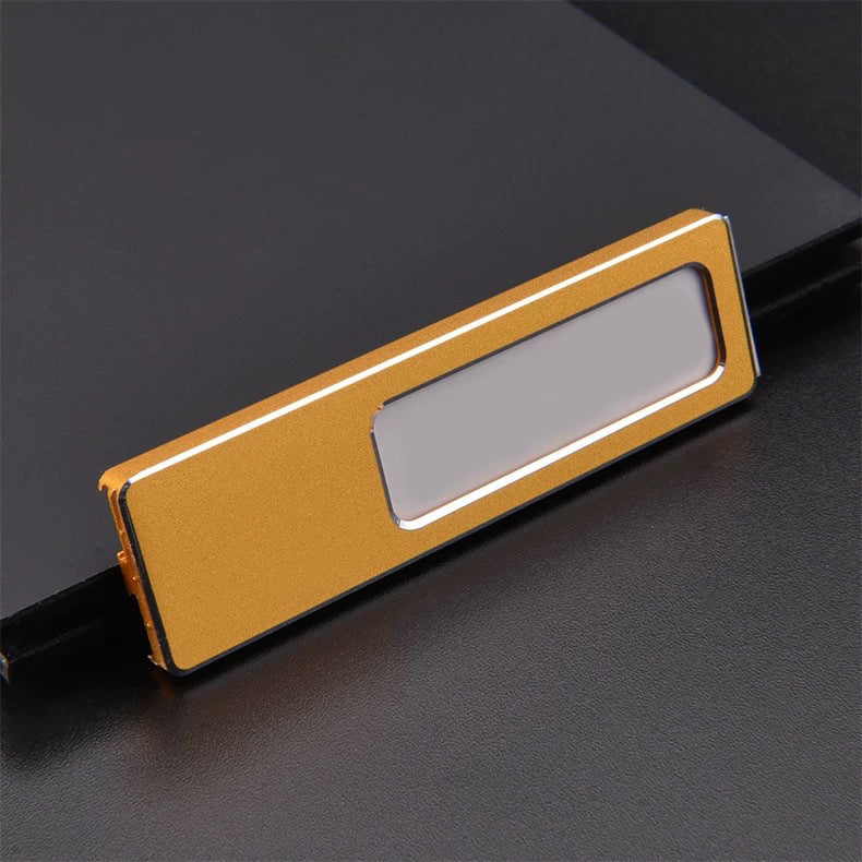 Professional Aluminum Alloy Name Tags Nameplate Badge with Safety Pin & Window #3