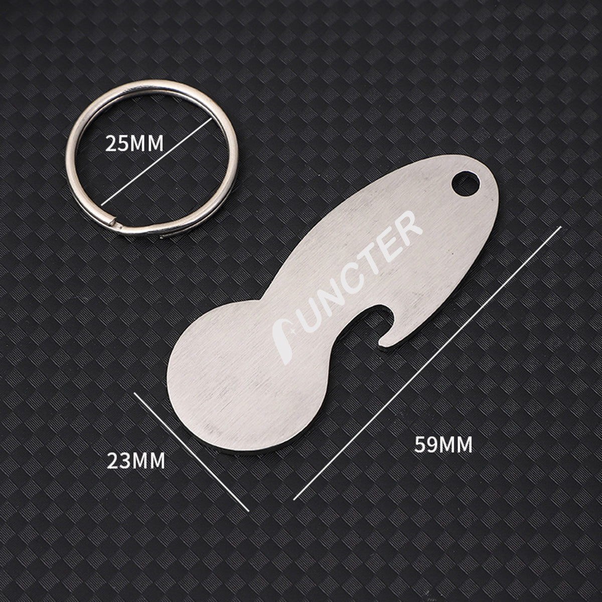 Portable Stainless Steel Token Keychain Shopping Coin