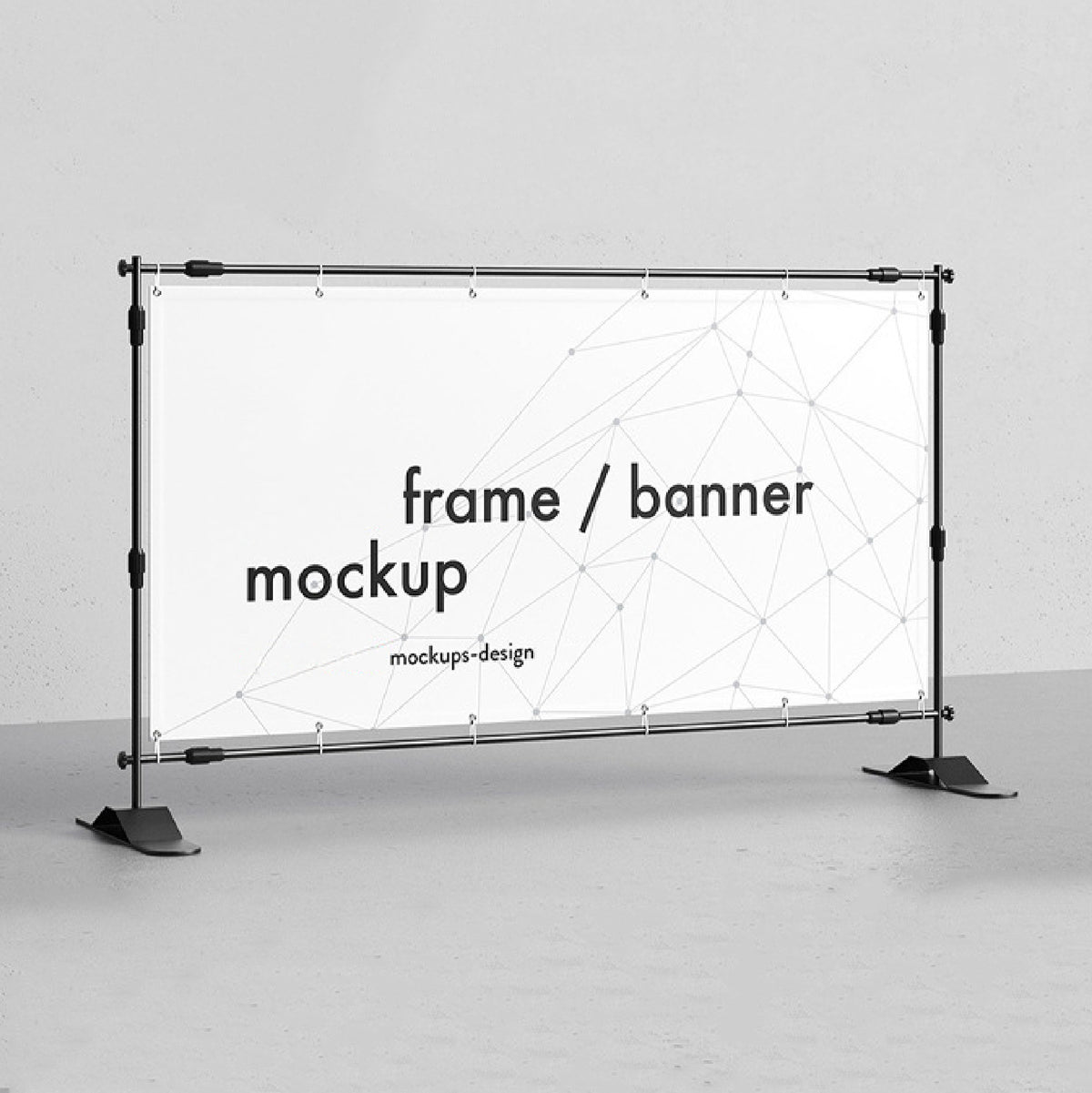 10'x8' Fabric Banner Display Adjustable Frame Banner Backdrop Wall Kit Banner Stand Frame&Fabric