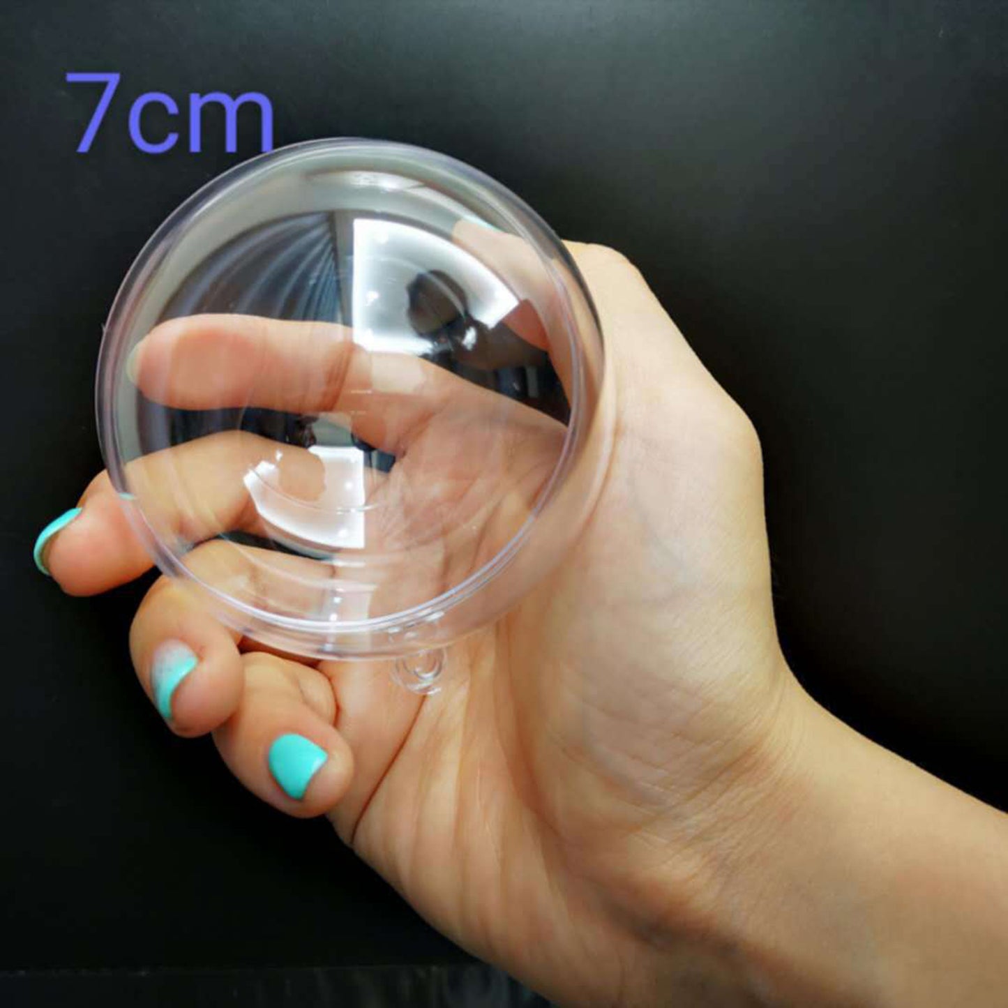 2.76" Clear Acrylic Fillable Ornaments Ball Transparent DIY Craft Ball