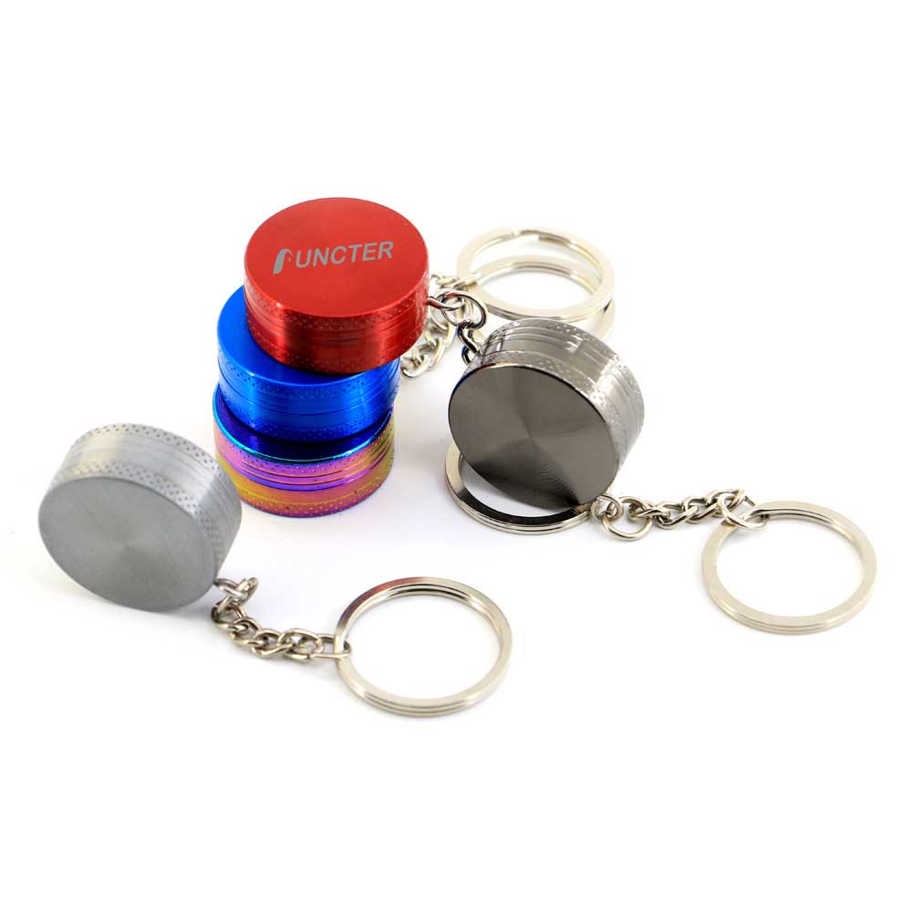 Mini Zinc Alloy Cigarette Crushing Device W/ Keychain