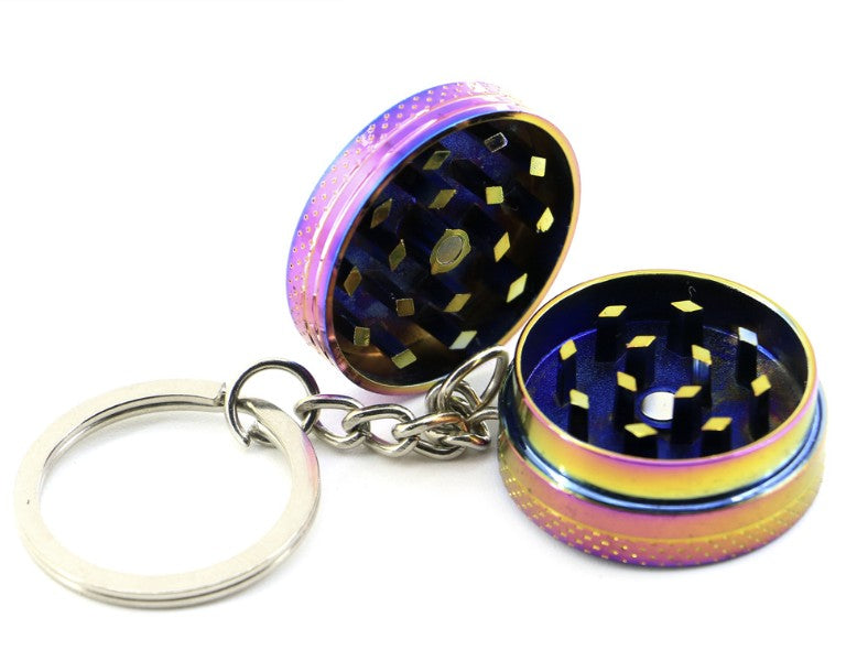 Mini Zinc Alloy Cigarette Crushing Device W/ Keychain