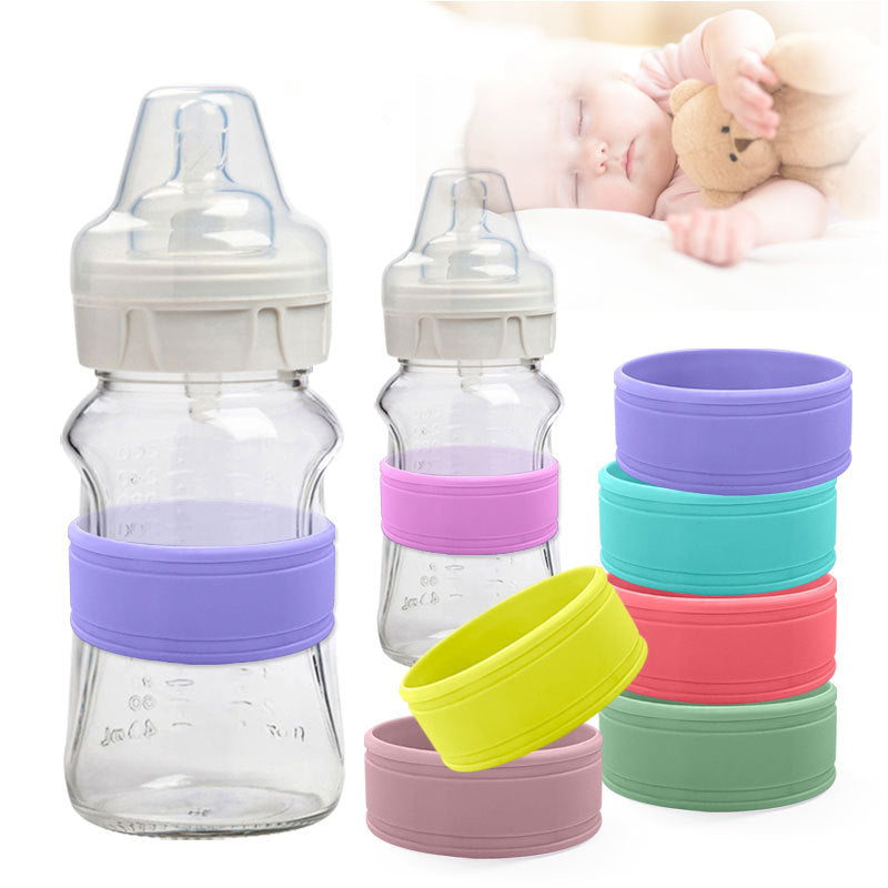 Silicone Custom Water Bottle Anti-Slip Wear-Resistant Label Ring Protective Sleeve