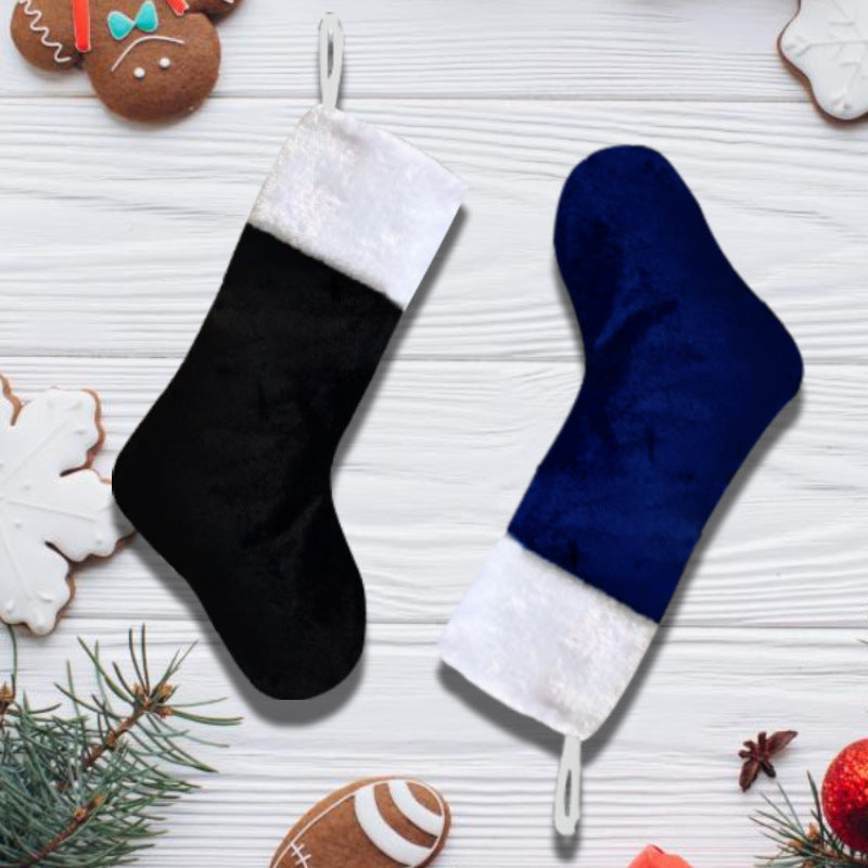 Christmas Socks Knitting Red Snowflake Christmas Decoration for Home Gift Xmas