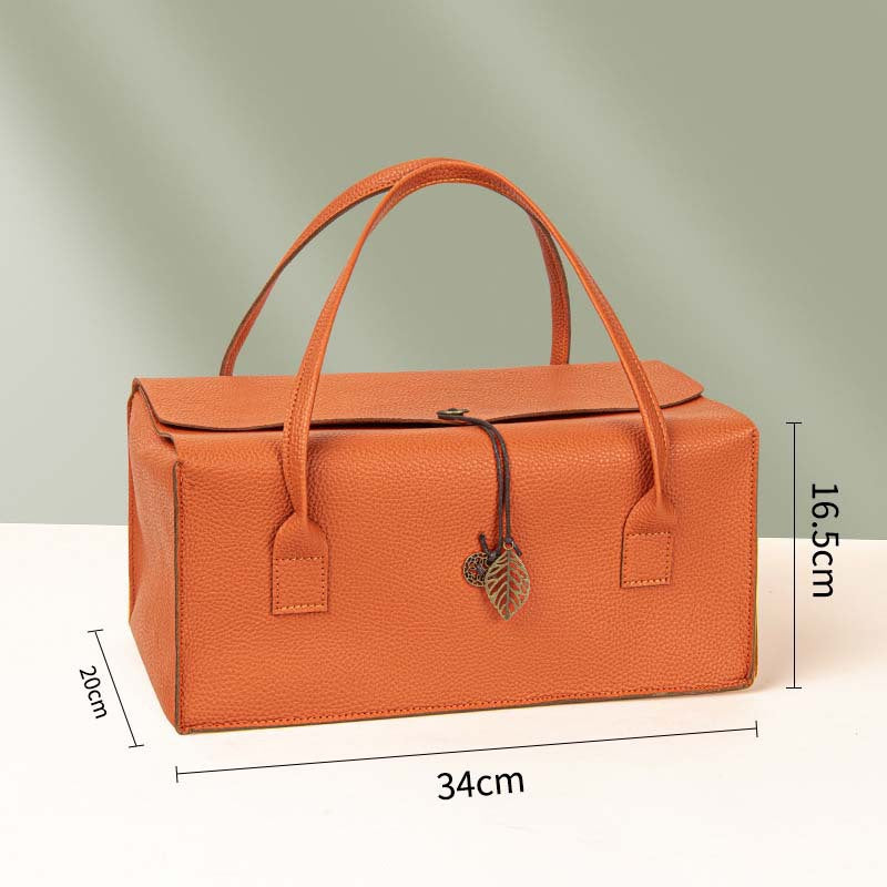 Large Capacity Reusable Leather Wine Tote Bag/Travel Bag