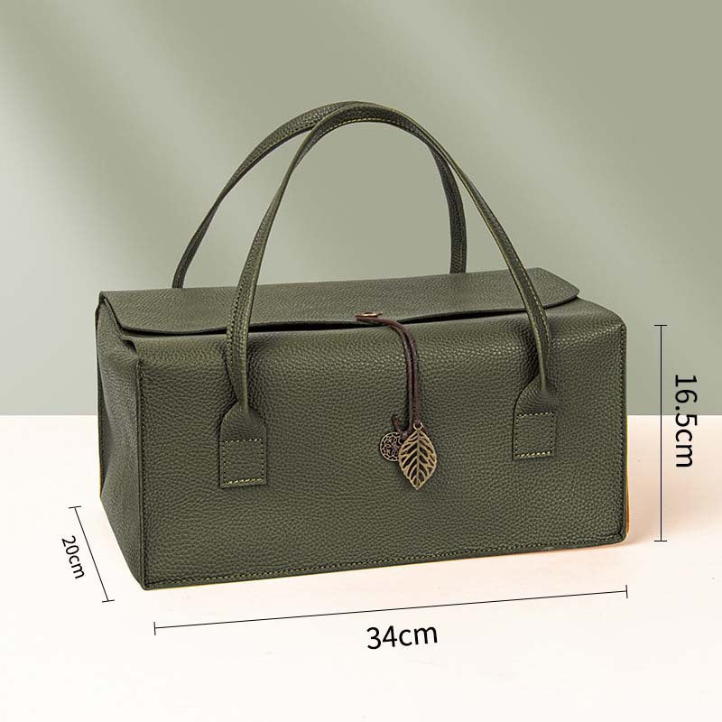 Large Capacity Reusable Leather Wine Tote Bag/Travel Bag