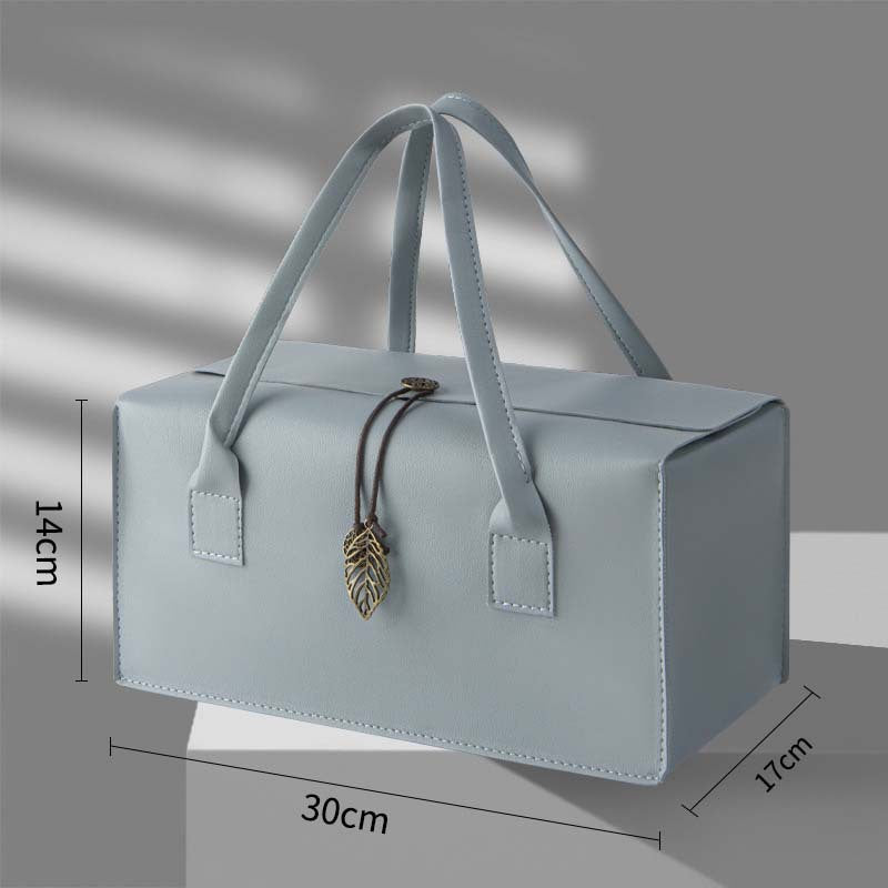 Large Capacity Reusable Leather Wine Tote Bag/Travel Bag