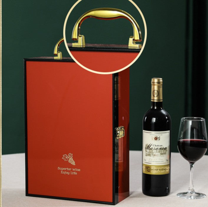 Leather Wine Tool Set Double Bottle Carrier