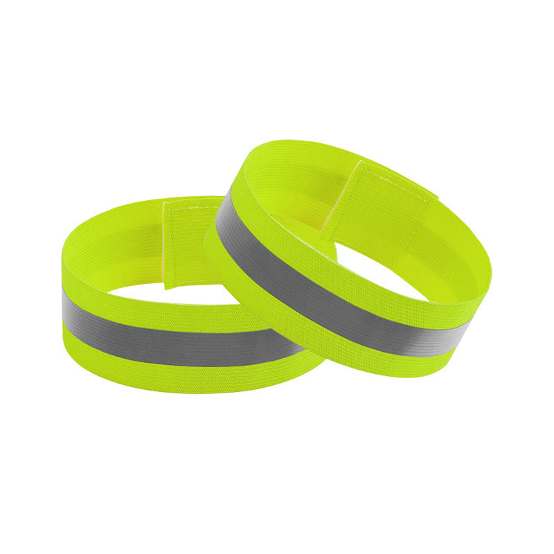 High-Visibility Adjustable Reflective Arm Band & Leg Band for Night Safety #1