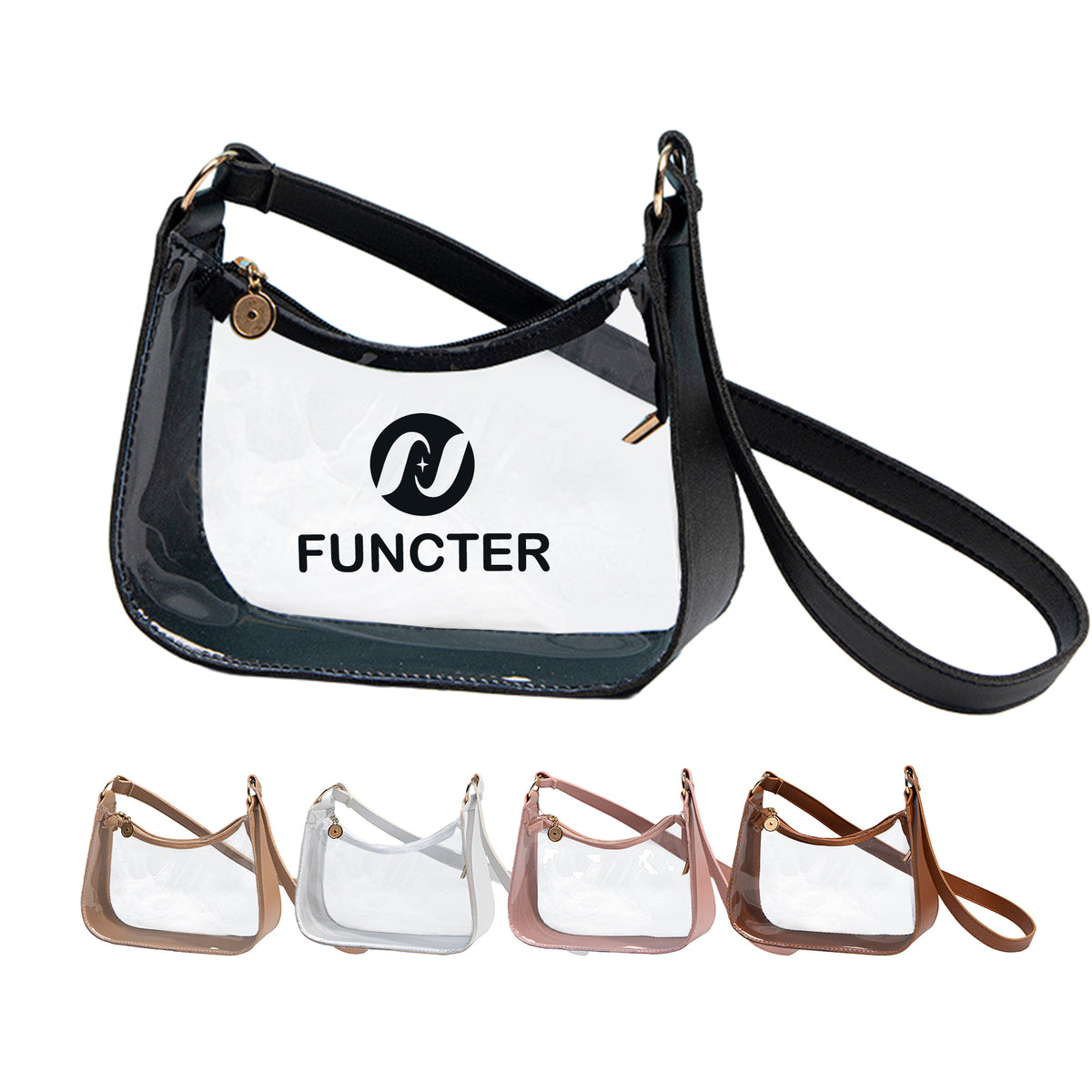 Clear PVC Stadium-Approved Shoulder Bag