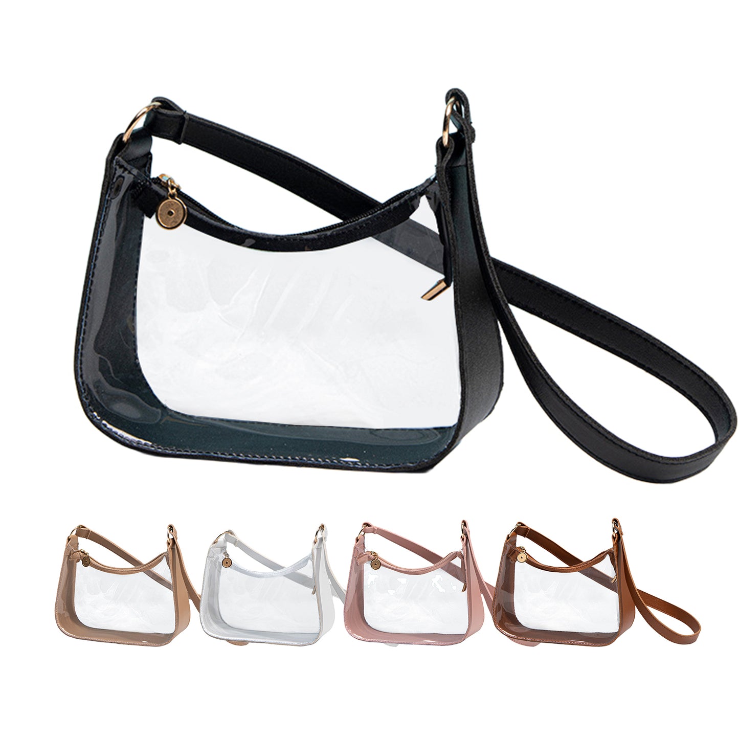 Clear PVC Stadium-Approved Shoulder Bag
