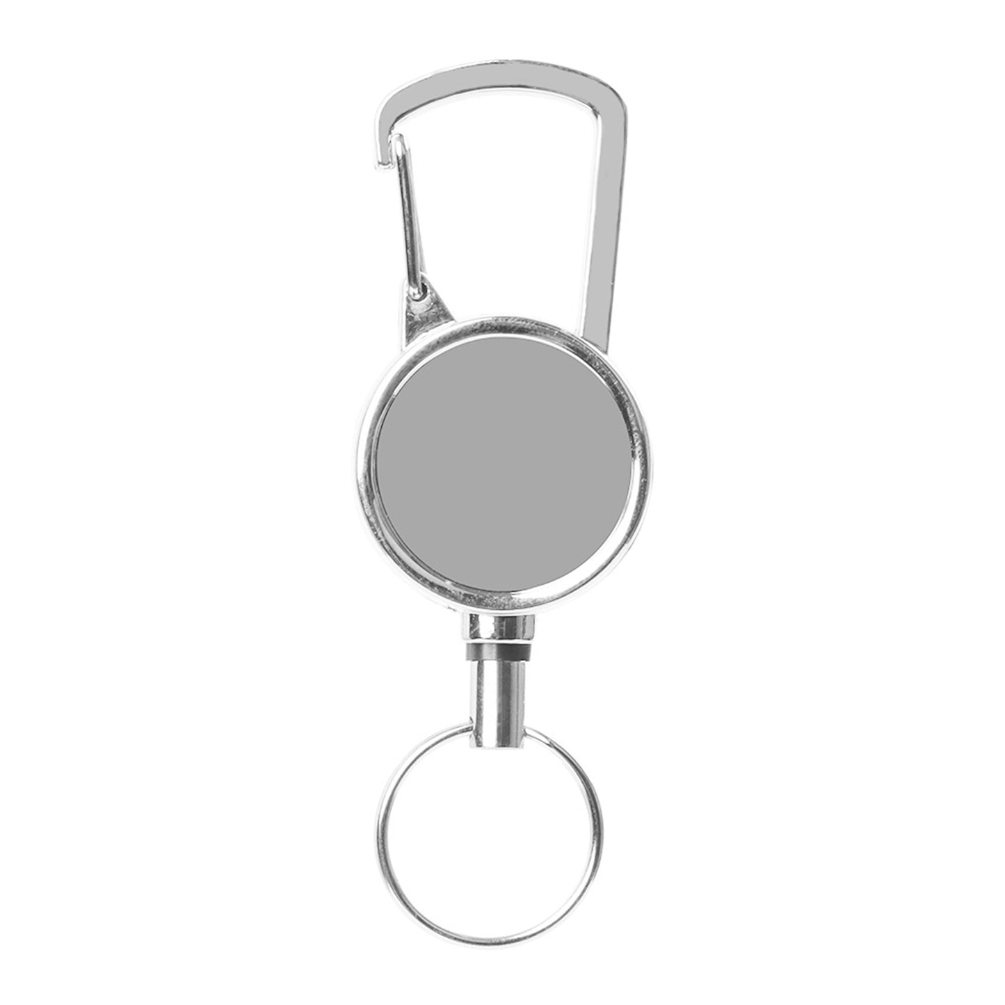 Outdoor Metal Retractable Badge Reel Clip With Keyring