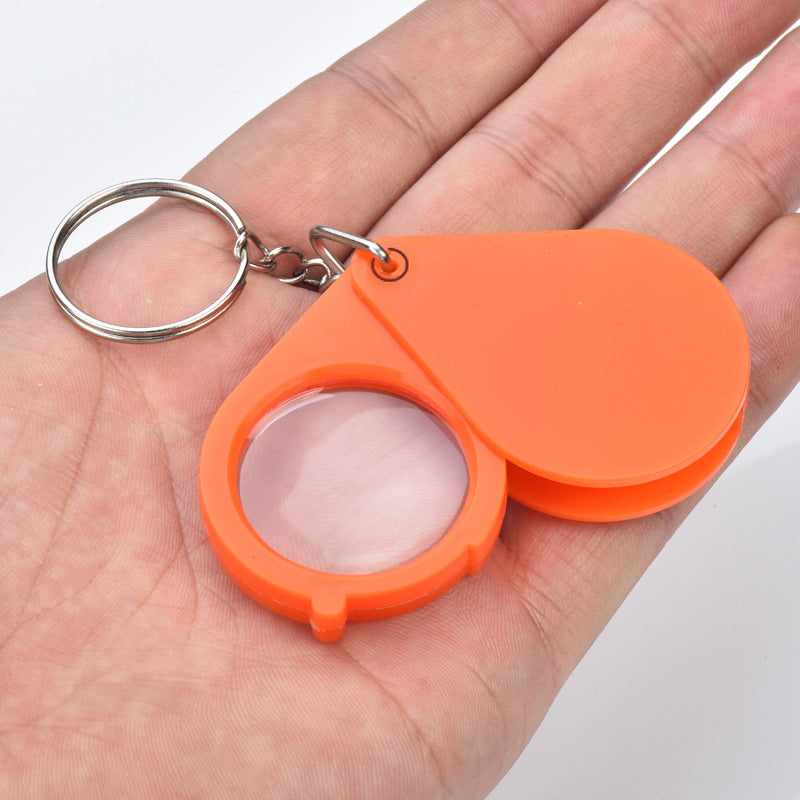 10X Folding Key Chain Magnifying Glass
