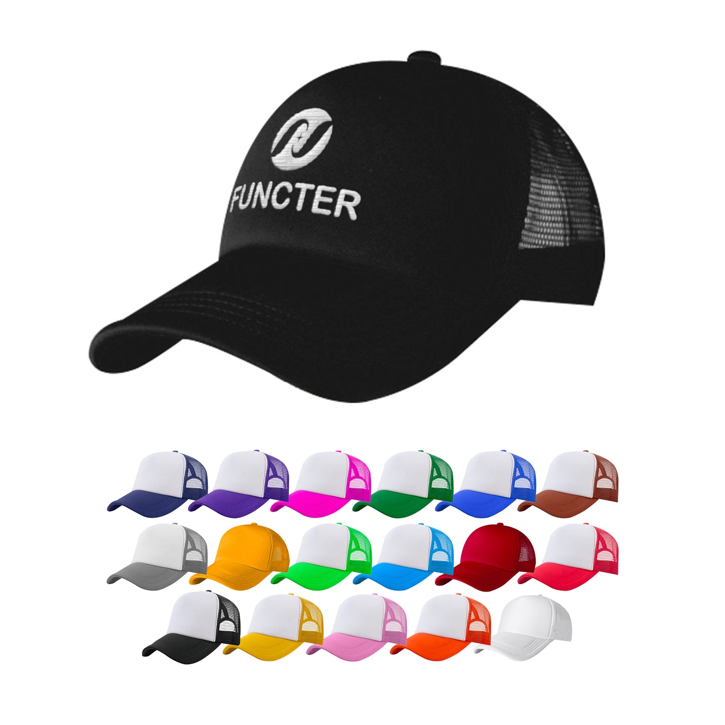 Ventilated Two-Tone Mesh Baseball Cap