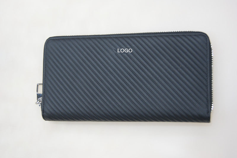 Genuine Leather Long Wallet/Purse W/ Zipper