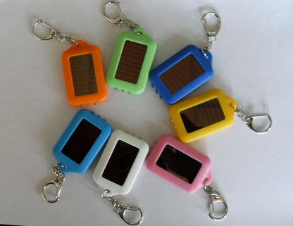 Solar Power LED Light Key Chain