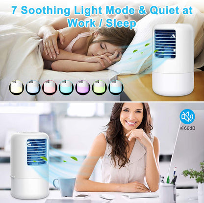 Colorful Desktop Spray Fan Humidifier