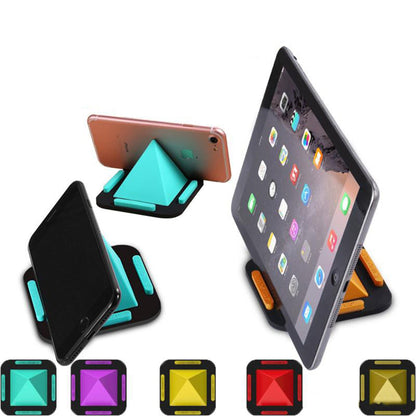 Creative Four Sided Mobile Phone Tablet Desktop Bracket Pyramid Universal Bracket
