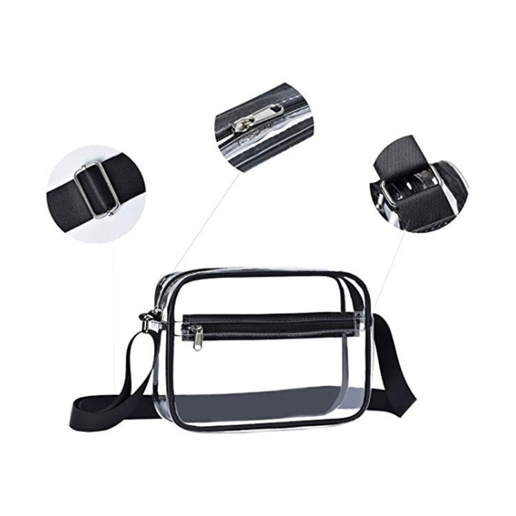 Transparent Crossbeam Messenger Bag Portable Travel Wallet Bag Cosmetic Storage Bag