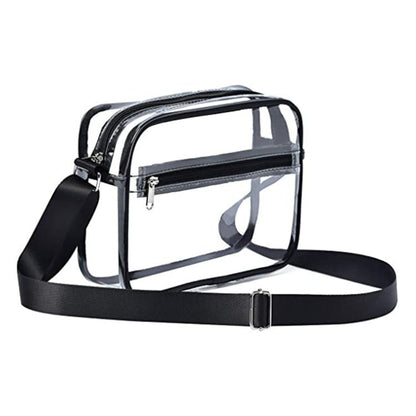 Transparent Crossbeam Messenger Bag Portable Travel Wallet Bag Cosmetic Storage Bag