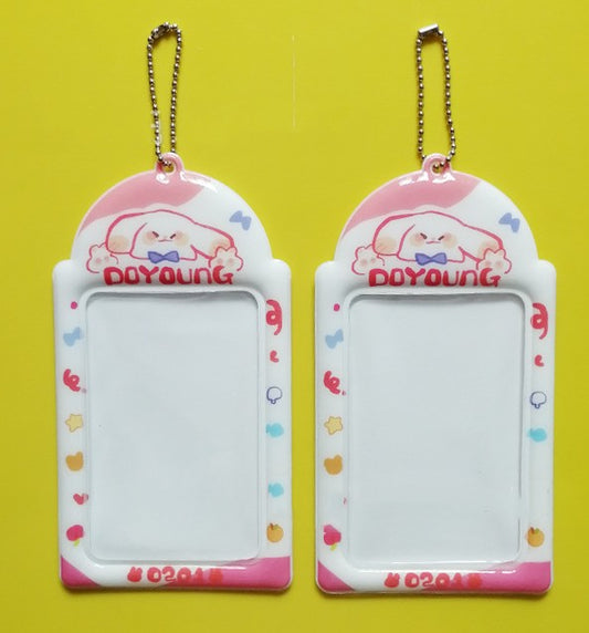 PVC Badge Holder Photocard Holder Bead Chain