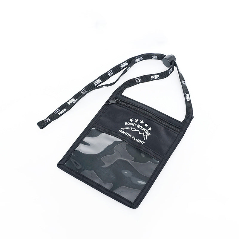 Customized Lanyard w/Large Pouch Badge Holder