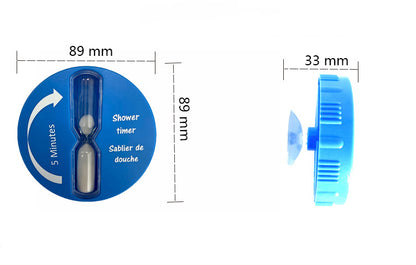 5 Minutes Round Shower Hourglass Shower Timer Sand Timer W/ Sucker