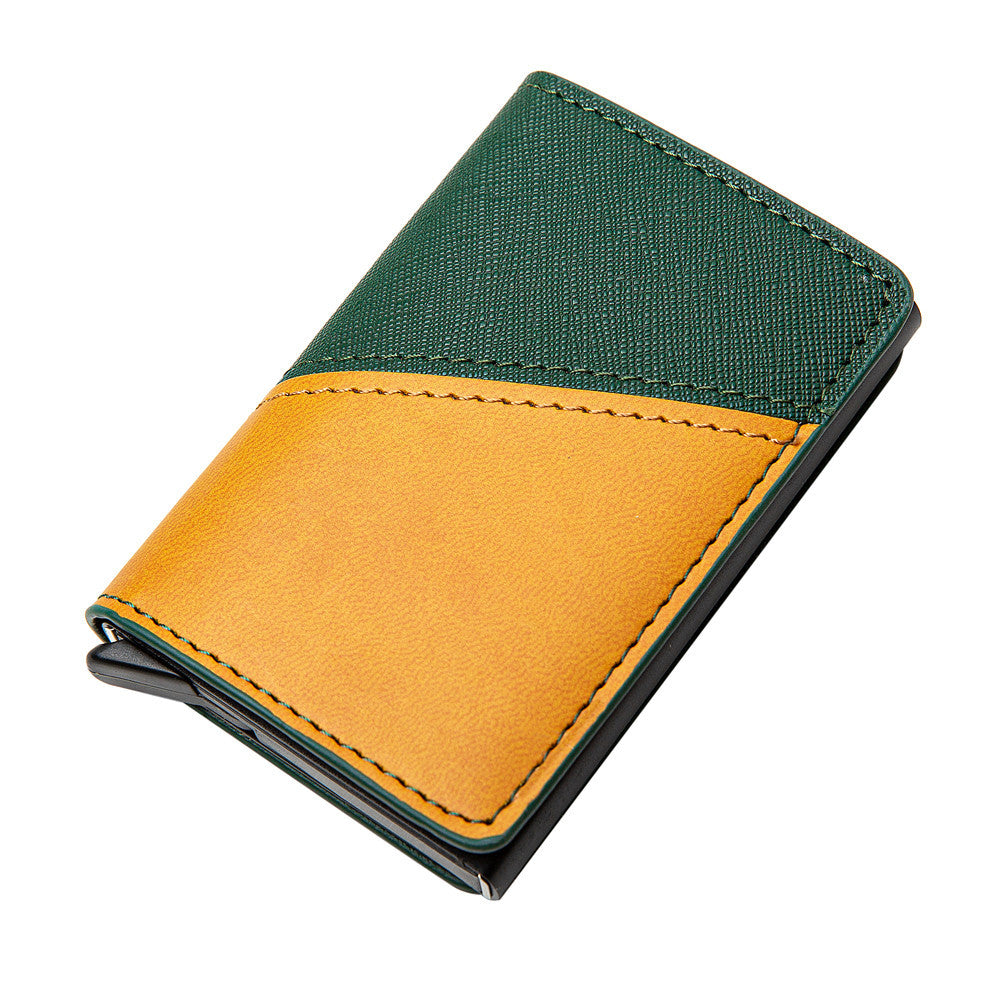 PU Split Joint Wallet Money Clip RFID