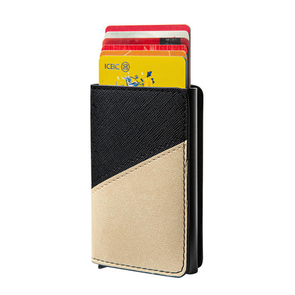 PU Split Joint Wallet Money Clip RFID