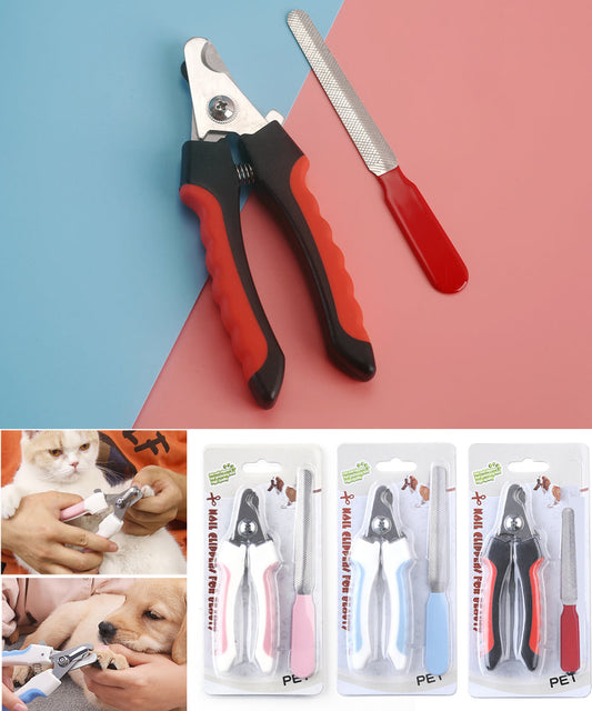 Stainless Steel Pet Nail Scissor W/ Nail File
