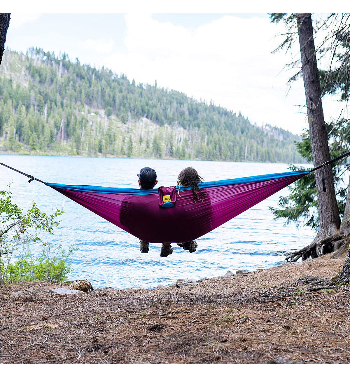 Ultralight 210t Nylon Camping Hammock For Two Persons