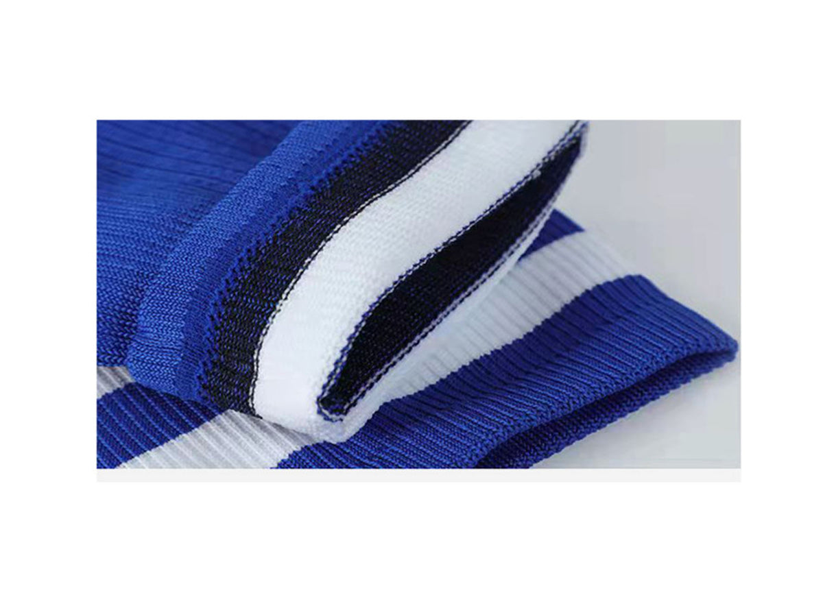 Kids Soccer Socks Boys Girls Knee Athletic High Tube Socks Cotton Striped Socks for Soccer ( Small )