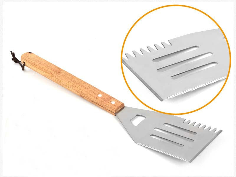 Three Pieces BBQ Set Bamboo Box