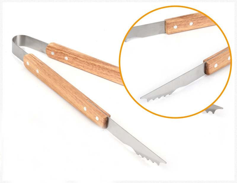 Three Pieces BBQ Set Bamboo Box